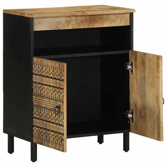 Sideboard 60x33,5x75 cm Solid Rough Wood Mango