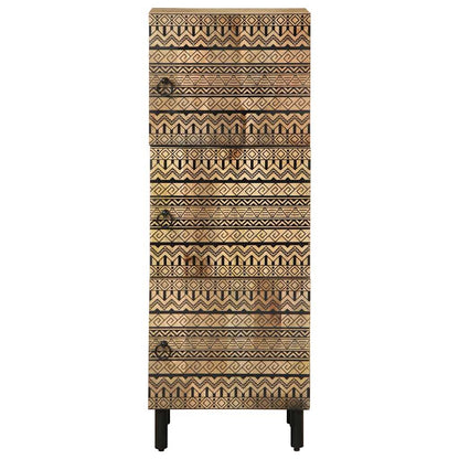 Highboard 40x33.5x110 cm Solid Rough Wood Mango