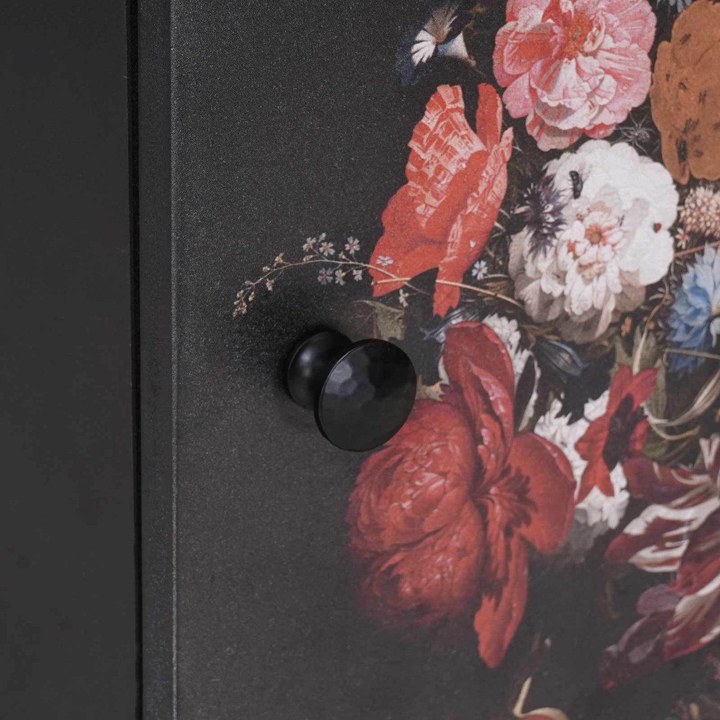 Bedside Cabinet with Door Black 40 x 33 x 46 cm