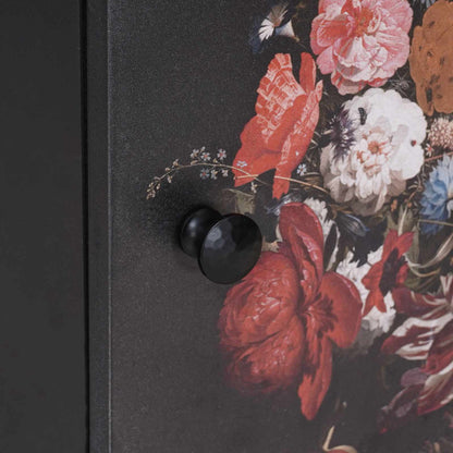 Bedside Cabinet with Door Black 40 x 33 x 46 cm