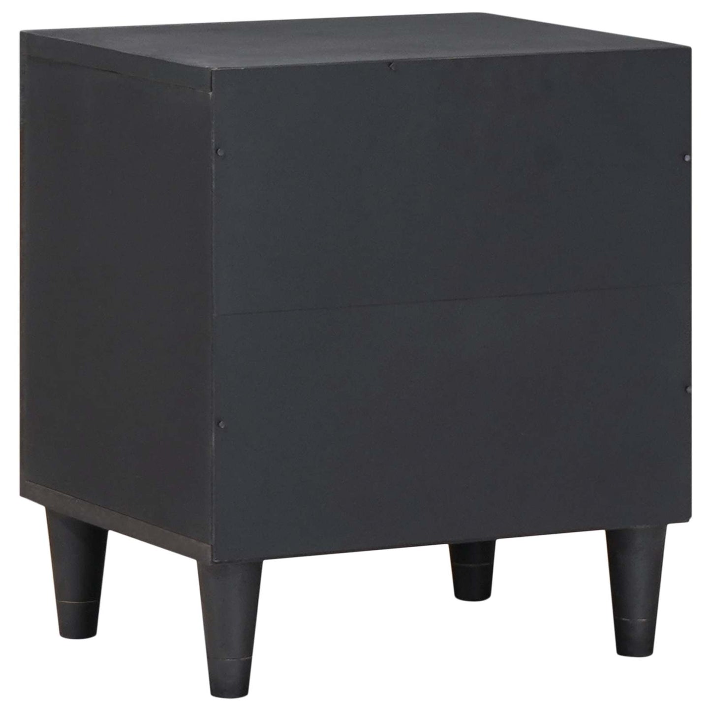 Bedside Cabinet with Door 2 pcs Black 40 x 33 x 46 cm