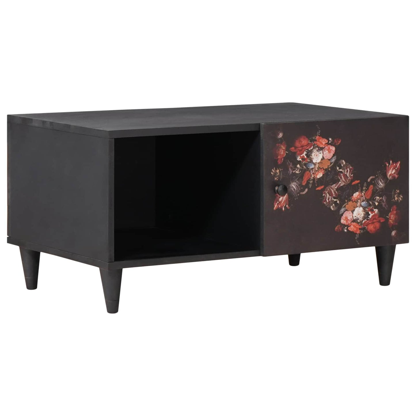 Coffee Table Multicolour 80 x 50 x 40 cm Solid Mango Wood