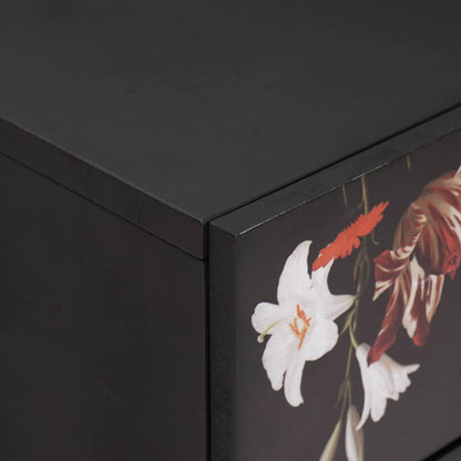 Bedside Table Multicolour 50 x 33 x 60 cm Solid Mango Wood