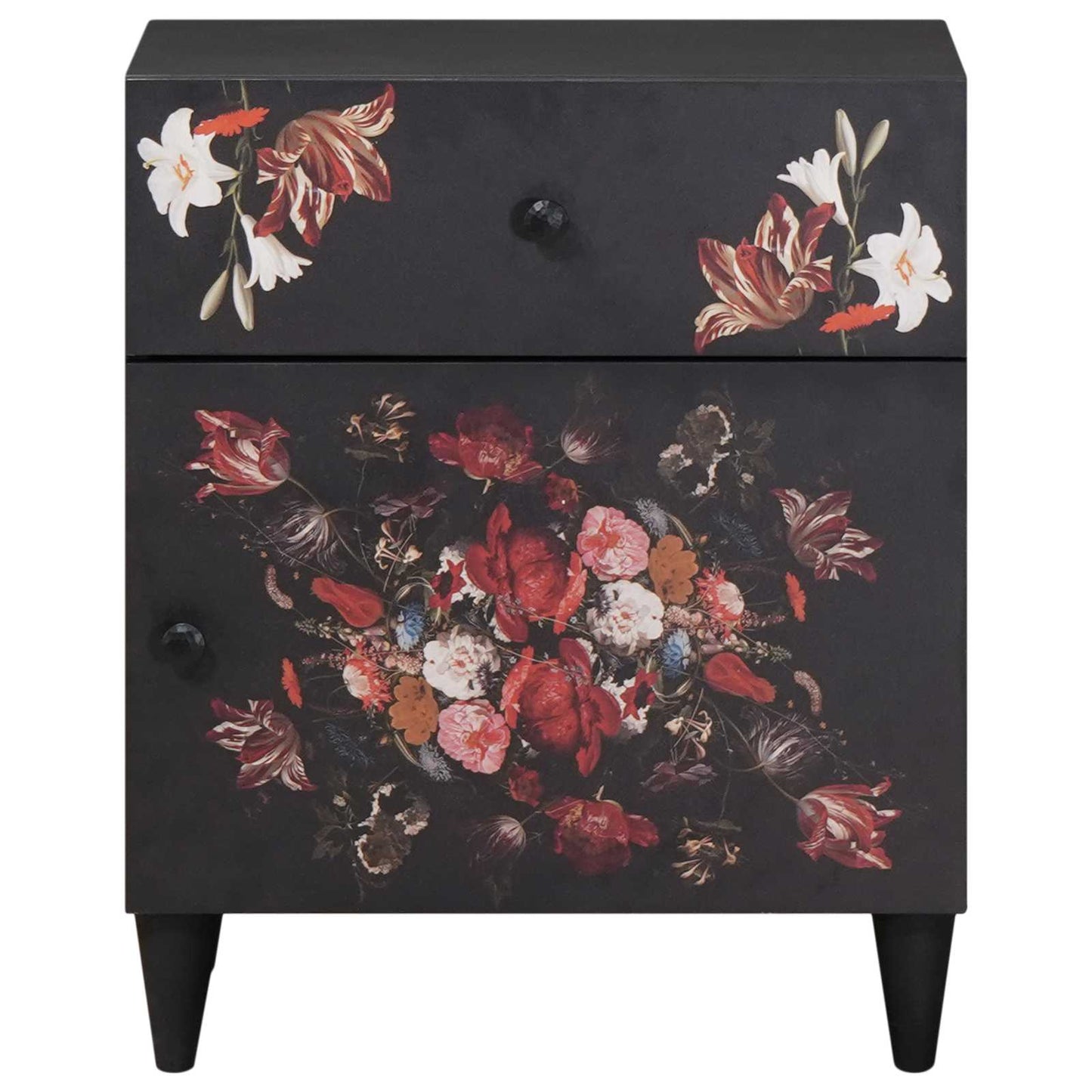 Bedside Table Multicolour 50 x 33 x 60 cm Solid Mango Wood