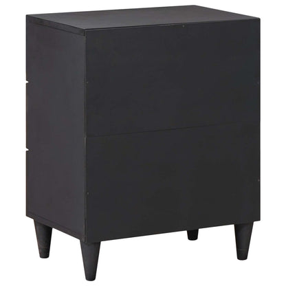 Bedside Table Multicolour 50 x 33 x 60 cm Solid Mango Wood
