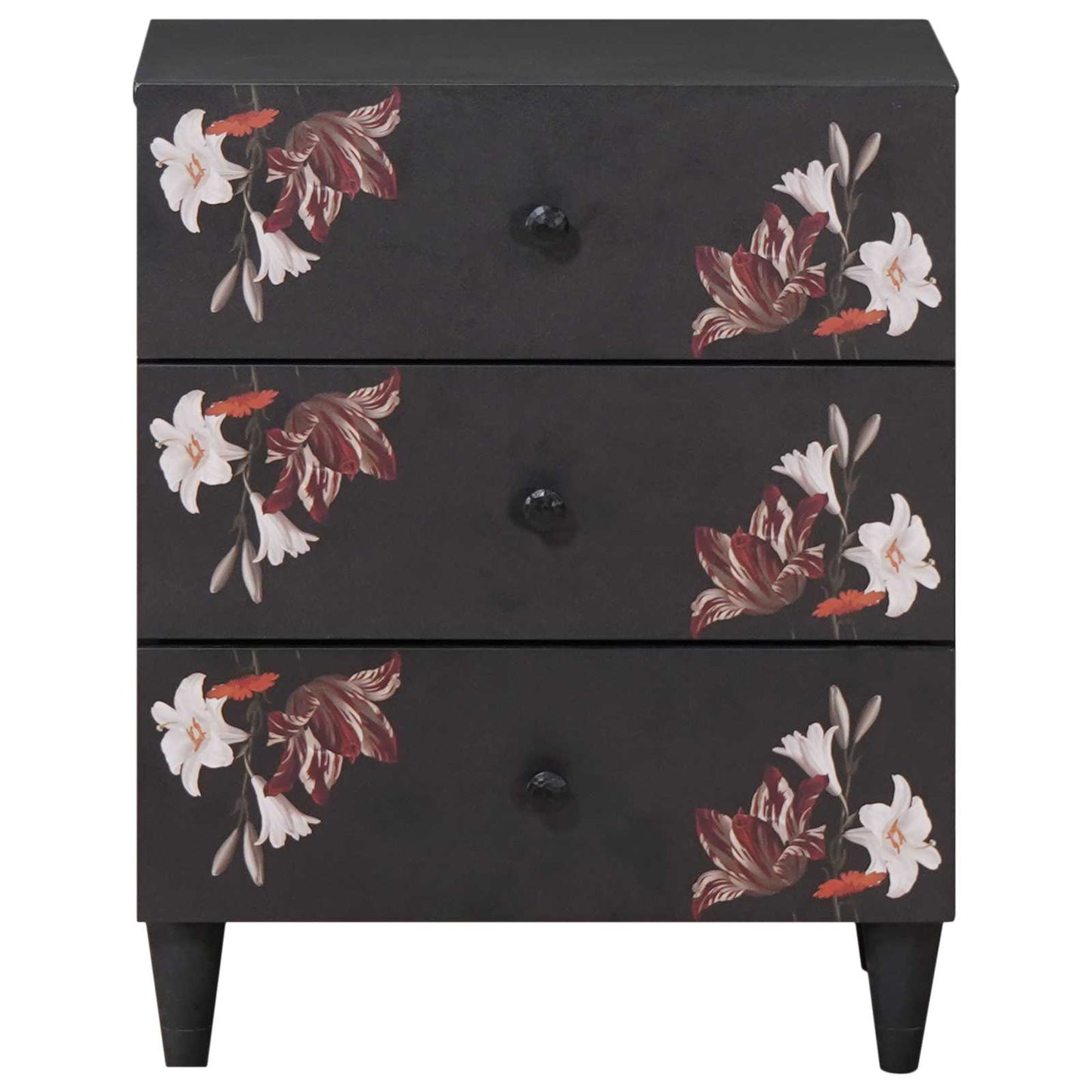 Bedside Table Multicolour 50 x 33 x 60 cm Solid Mango Wood