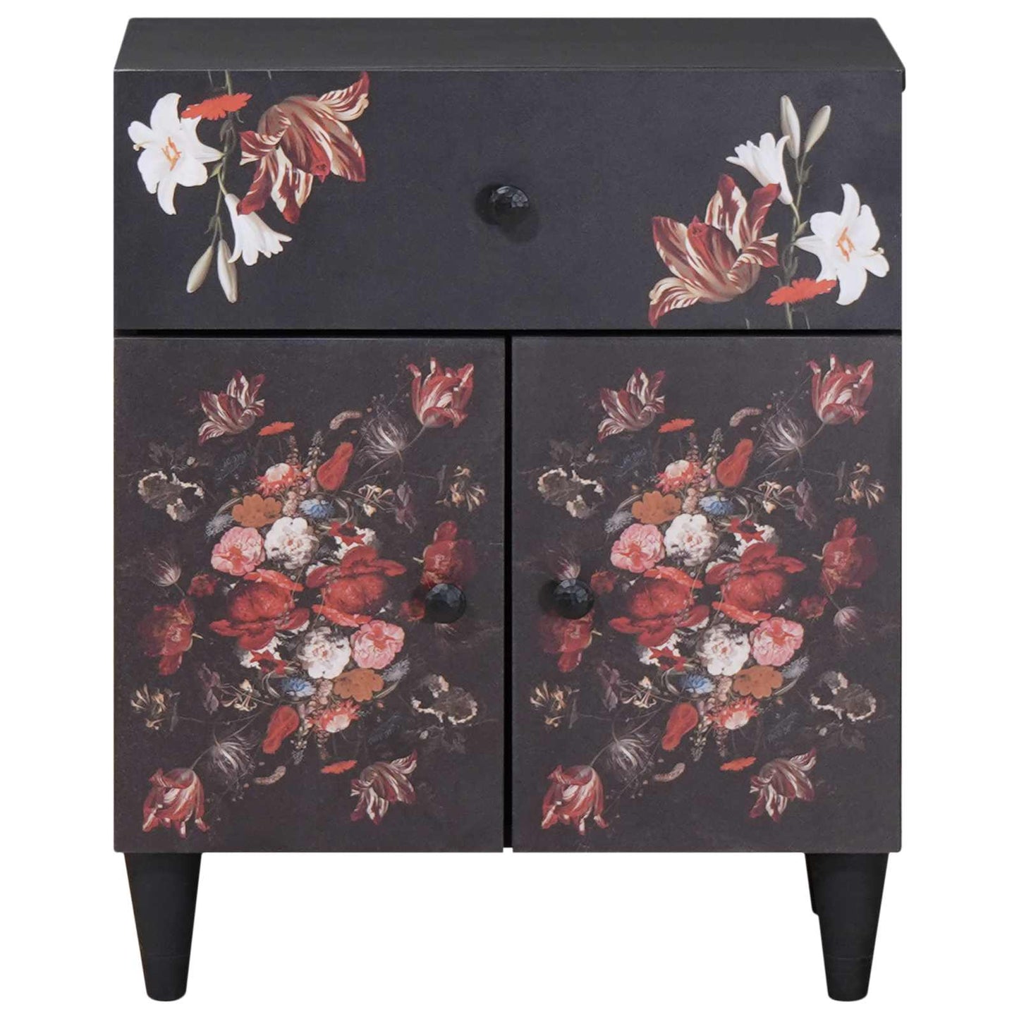 Bedside Table Multicolour 50 x 33 x 60 cm Solid Mango Wood