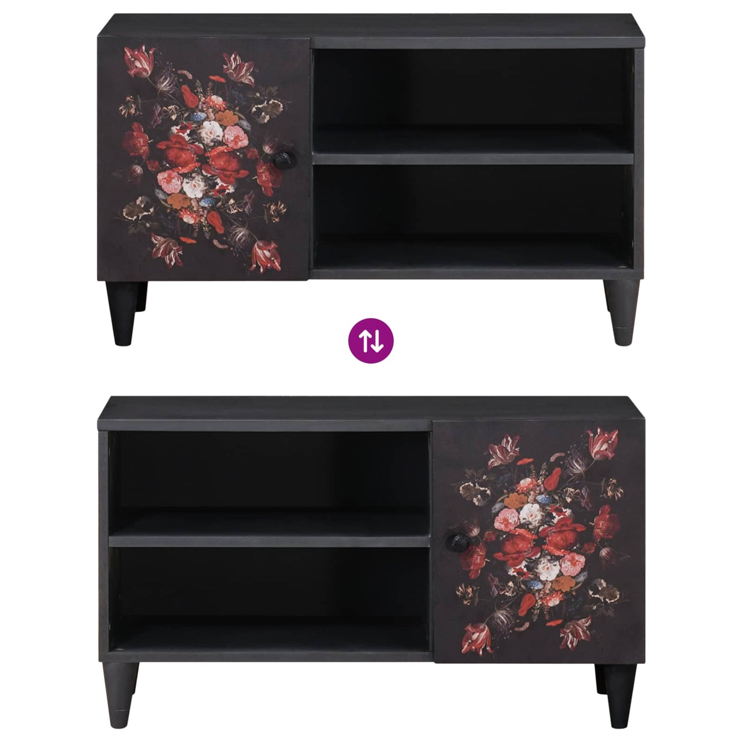 Storage Cabinets Multicolour 80 x 31.5 x 46 cm Solid Mango Wood