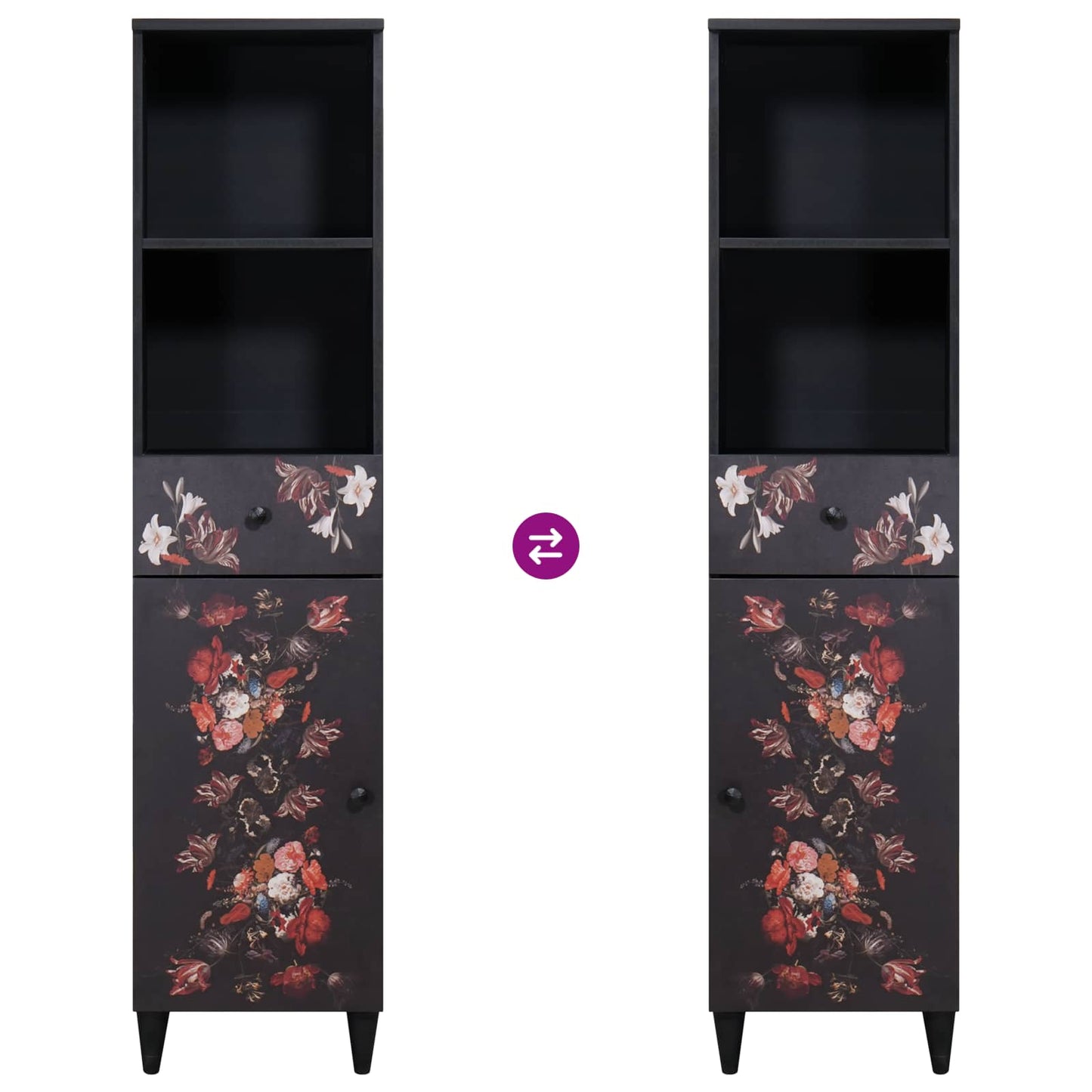 Bathroom Cabinet with Drawer Multicolour 38 x 33.5 x 160 cm