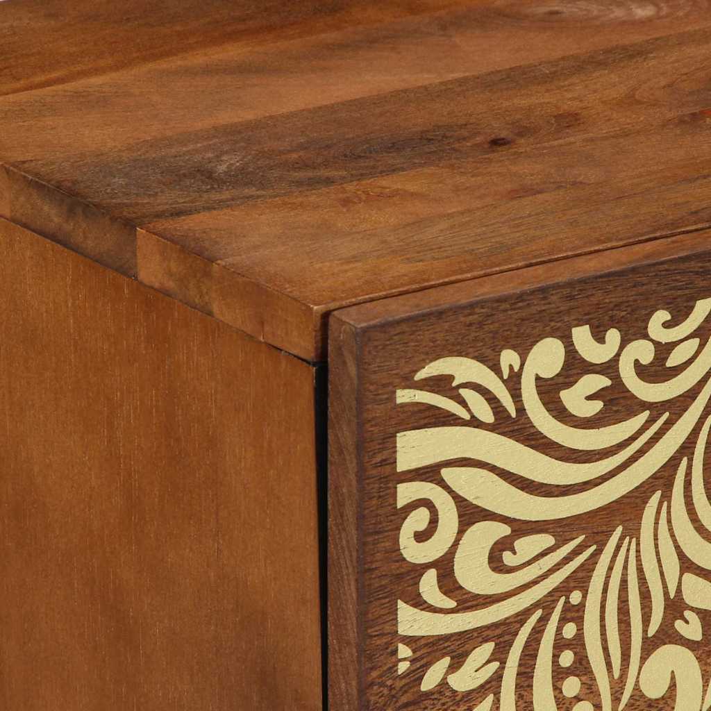 Bedside Cabinet with Door Honey Brown 40 x 33 x 46 cm