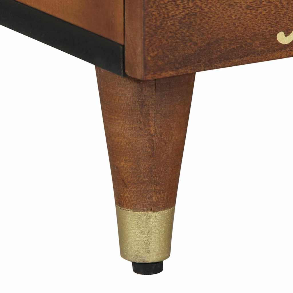 Bedside Cabinet with Door Honey Brown 40 x 33 x 46 cm