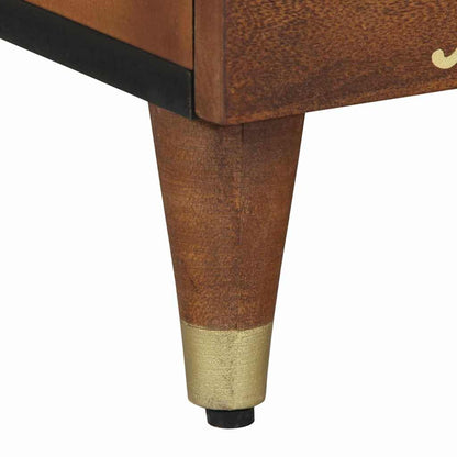 Bedside Cabinet with Door Honey Brown 40 x 33 x 46 cm