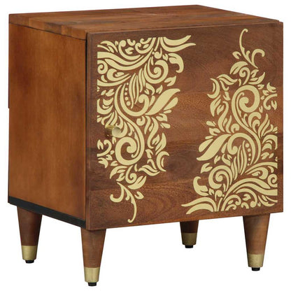 Bedside Cabinet with Door Honey Brown 40 x 33 x 46 cm