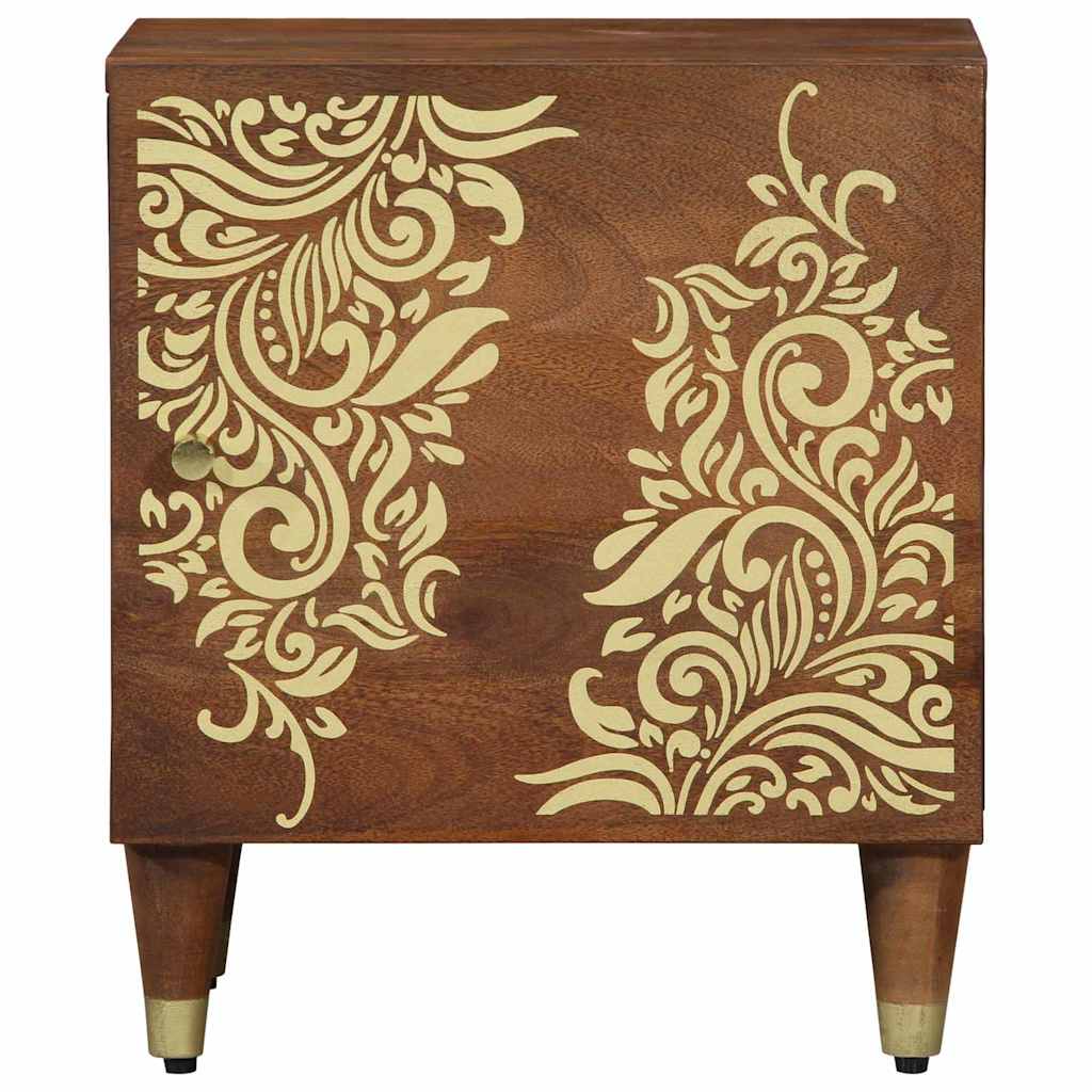 Bedside Cabinet with Door Honey Brown 40 x 33 x 46 cm