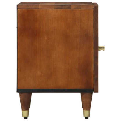 Bedside Cabinet with Door Honey Brown 40 x 33 x 46 cm