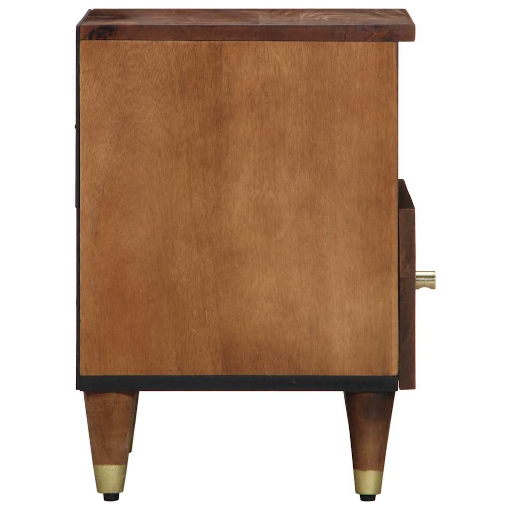 Bedside Cabinet Honey Brown 40 x 33 x 46 cm Solid Mango Wood