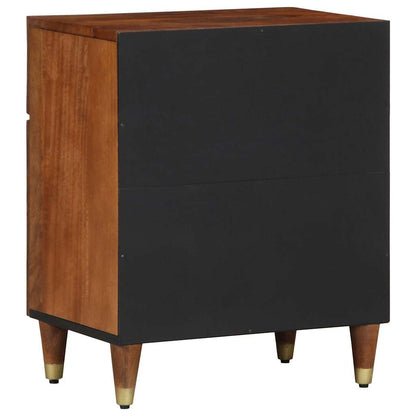 Bedside Cabinet with Door Honey Brown 50 x 33 x 60 cm
