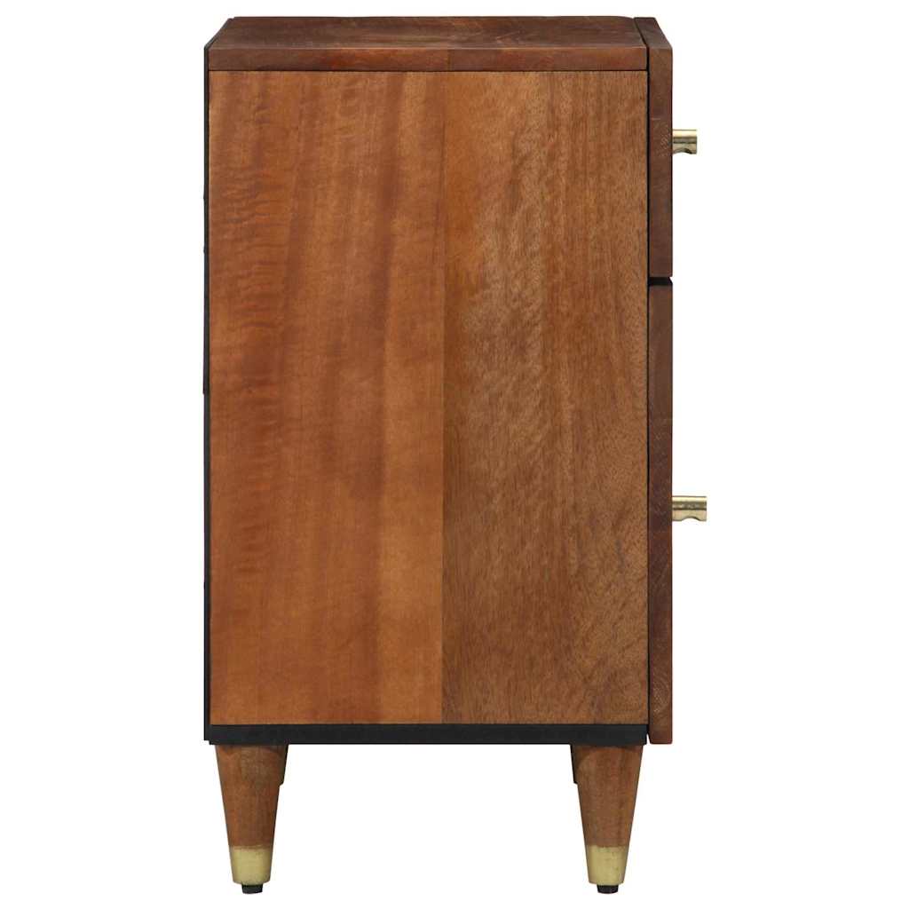 Bedside Cabinet with Door Honey Brown 50 x 33 x 60 cm