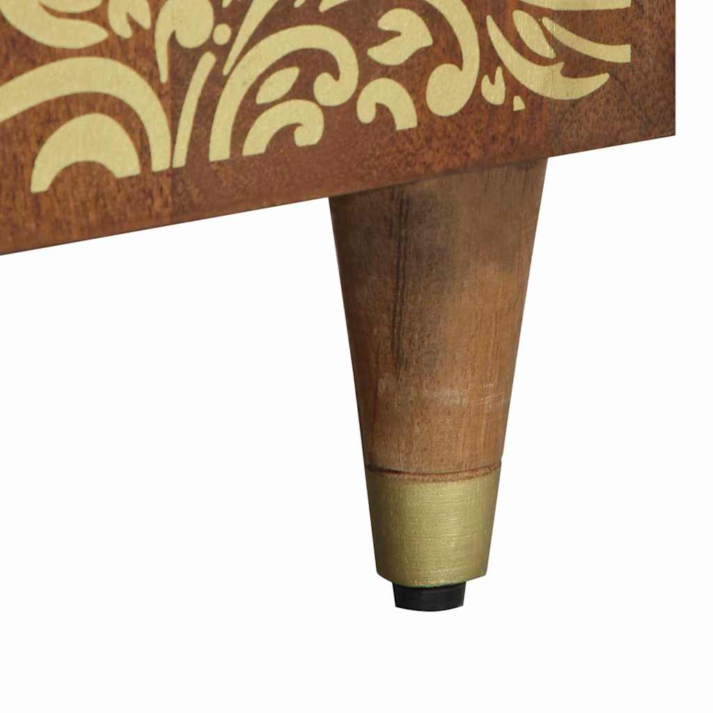 Bedside Cabinet with Door Honey Brown 50 x 33 x 60 cm
