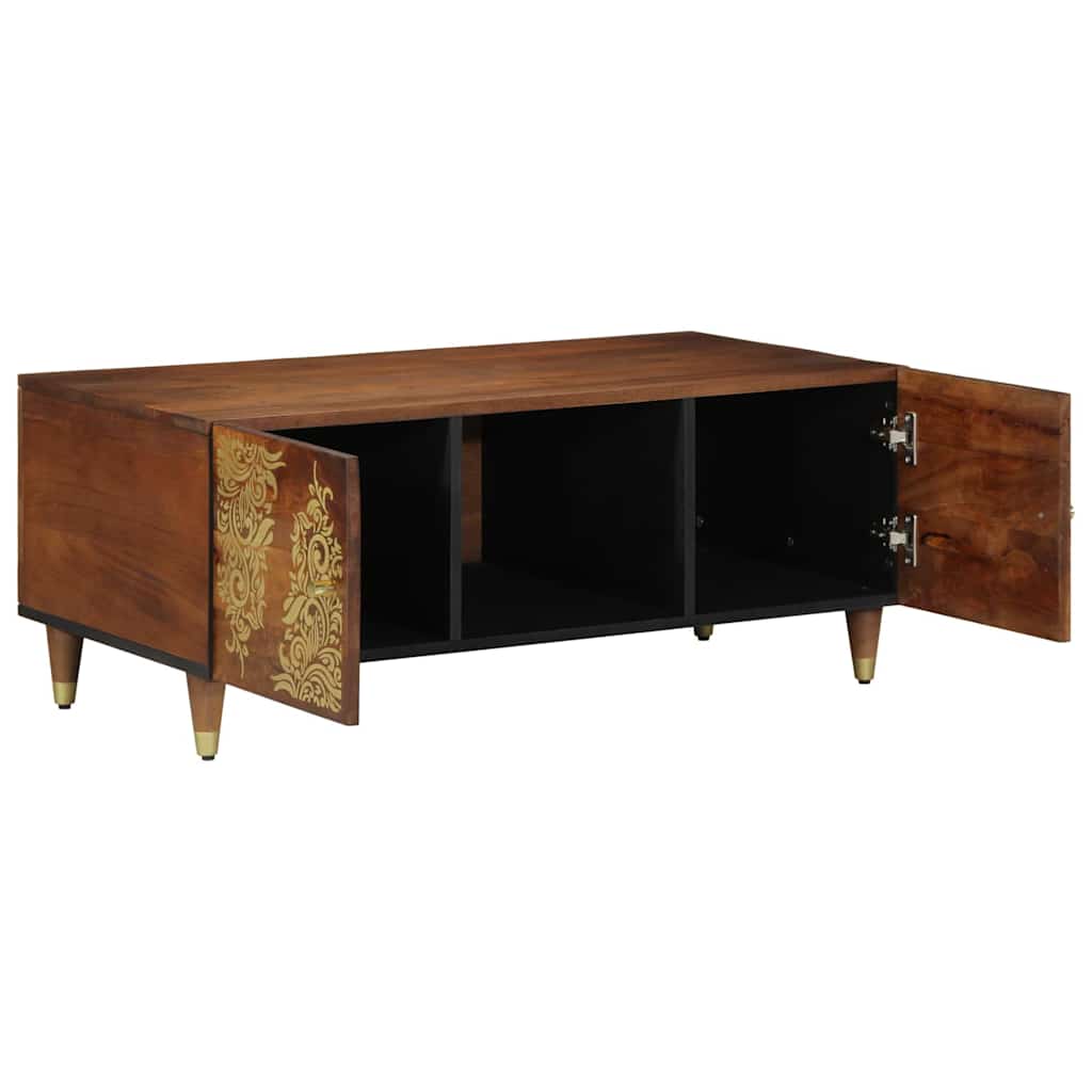 Coffee Table Honey Brown 100 x 54 x 40 cm Solid Mango Wood