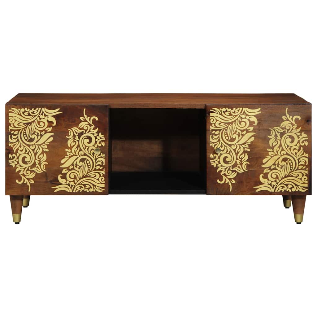 Coffee Table Honey Brown 100 x 54 x 40 cm Solid Mango Wood