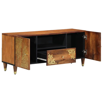 TV Cabinet Honey Brown 105 x 33 x 46 cm Solid Mango Wood