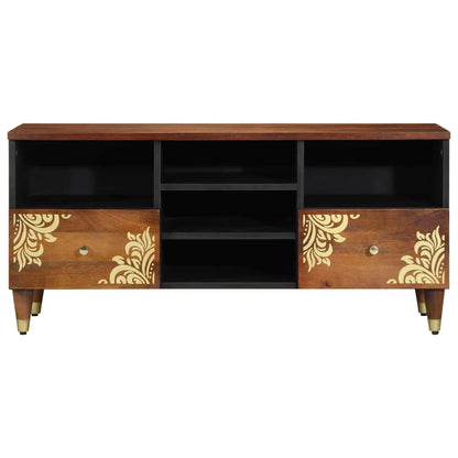 TV Cabinet Honey Brown 100 x 33 x 46 cm Solid Mango Wood