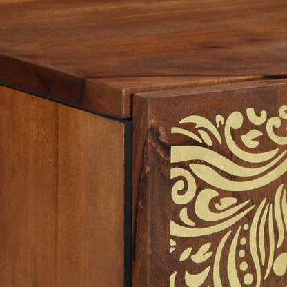 Wall Cabinet Honey Brown 38 x 33 x 48 cm Solid Mango Wood