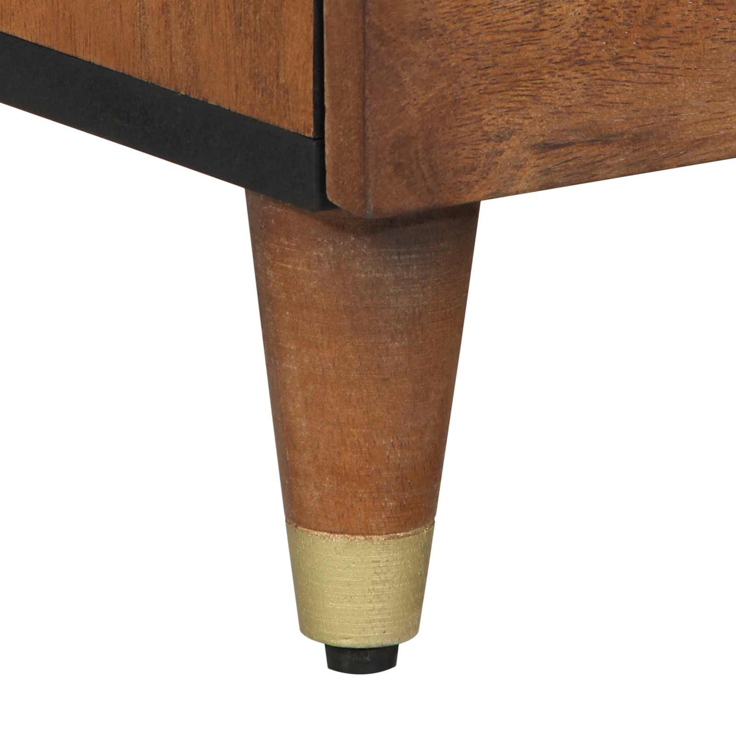 Sideboard with Drawer Brown 40 x 33 x 75 cm Solid Mango Wood