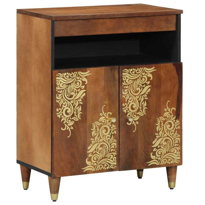 Sideboard with Shelf Brown 60 x 33 x 75 cm Solid Mango Wood