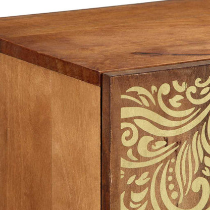 Sideboard with Shelf Brown 90 x 33 x 75 cm Solid Mango Wood