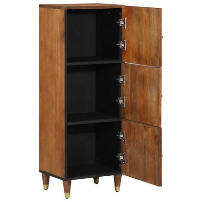 Highboard with Shelf Brown 40 x 33 x 110 cm Solid Mango Wood