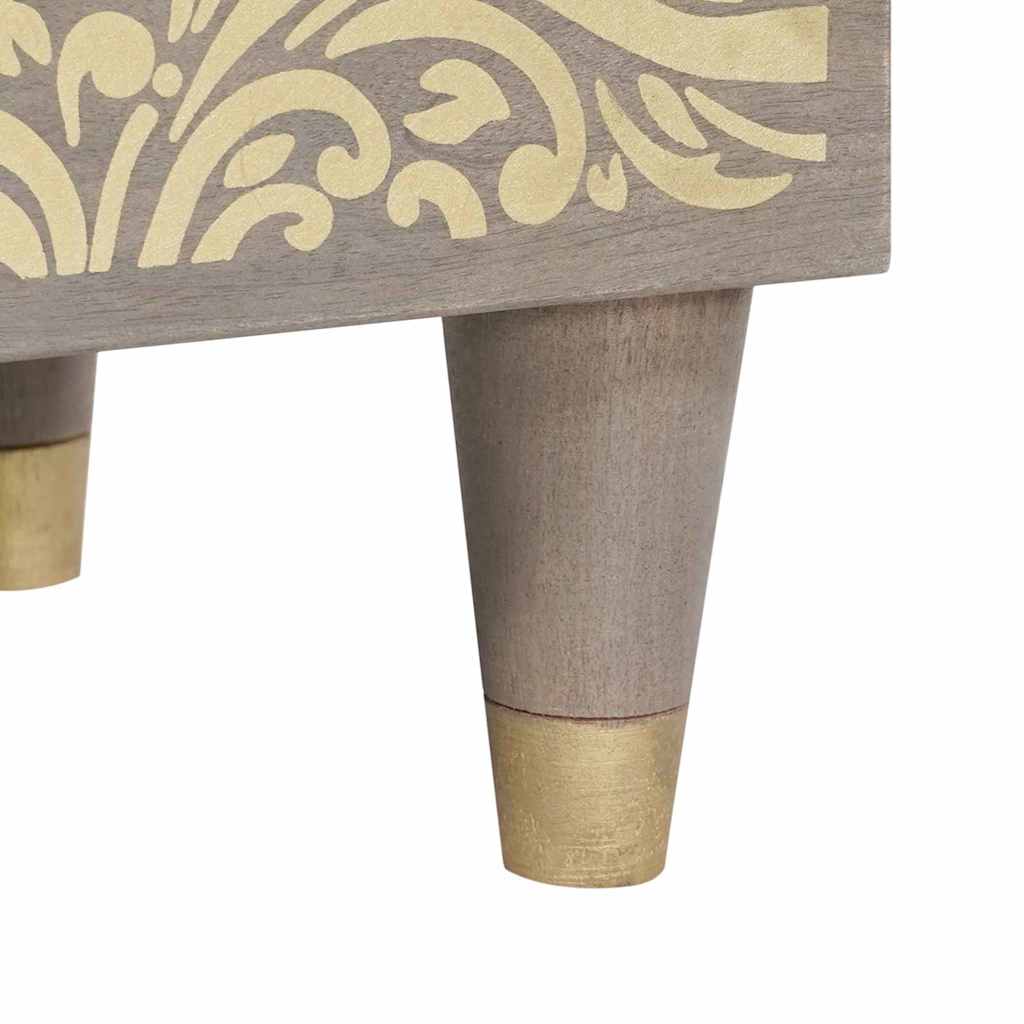 Bedside Cabinet with Door 2 pcs Grey 40 x 33 x 46 cm