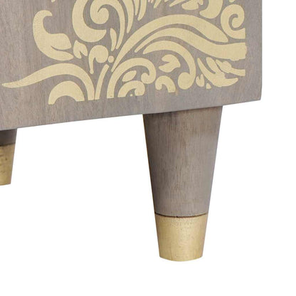 Bathroom Cabinet Grey 38 x 33 x 160 cm Solid Mango Wood