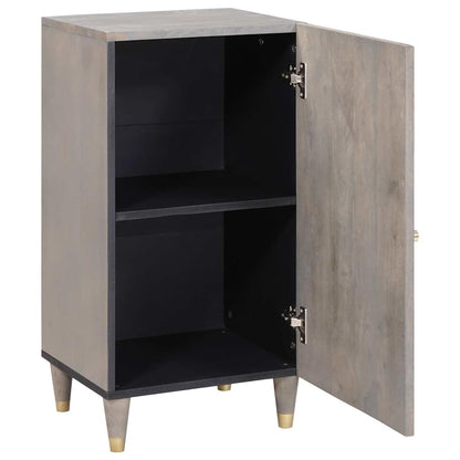 Sideboard Grey and Gold 40 x 33 x 75 cm Solid Mango Wood