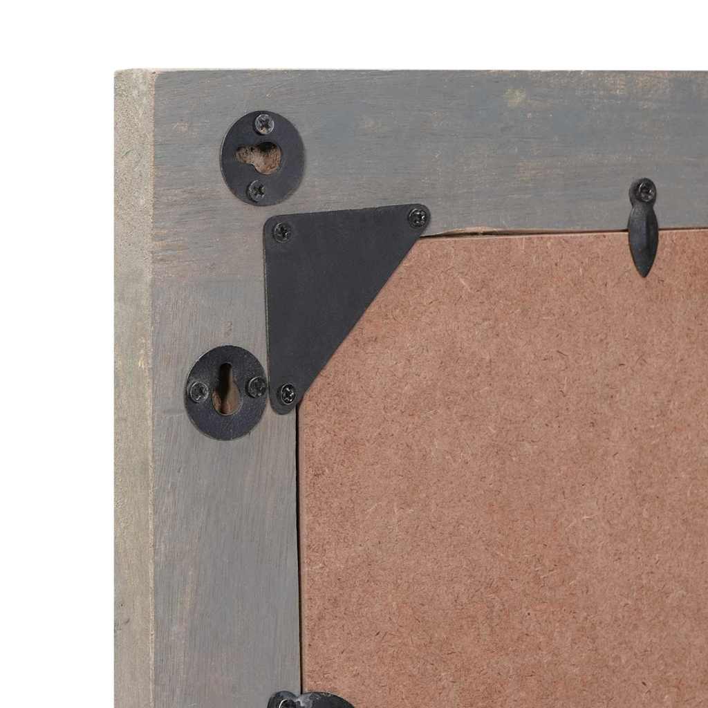 Bathroom Mirror with Mirror Grey 70 x 50 x 2.5 cm