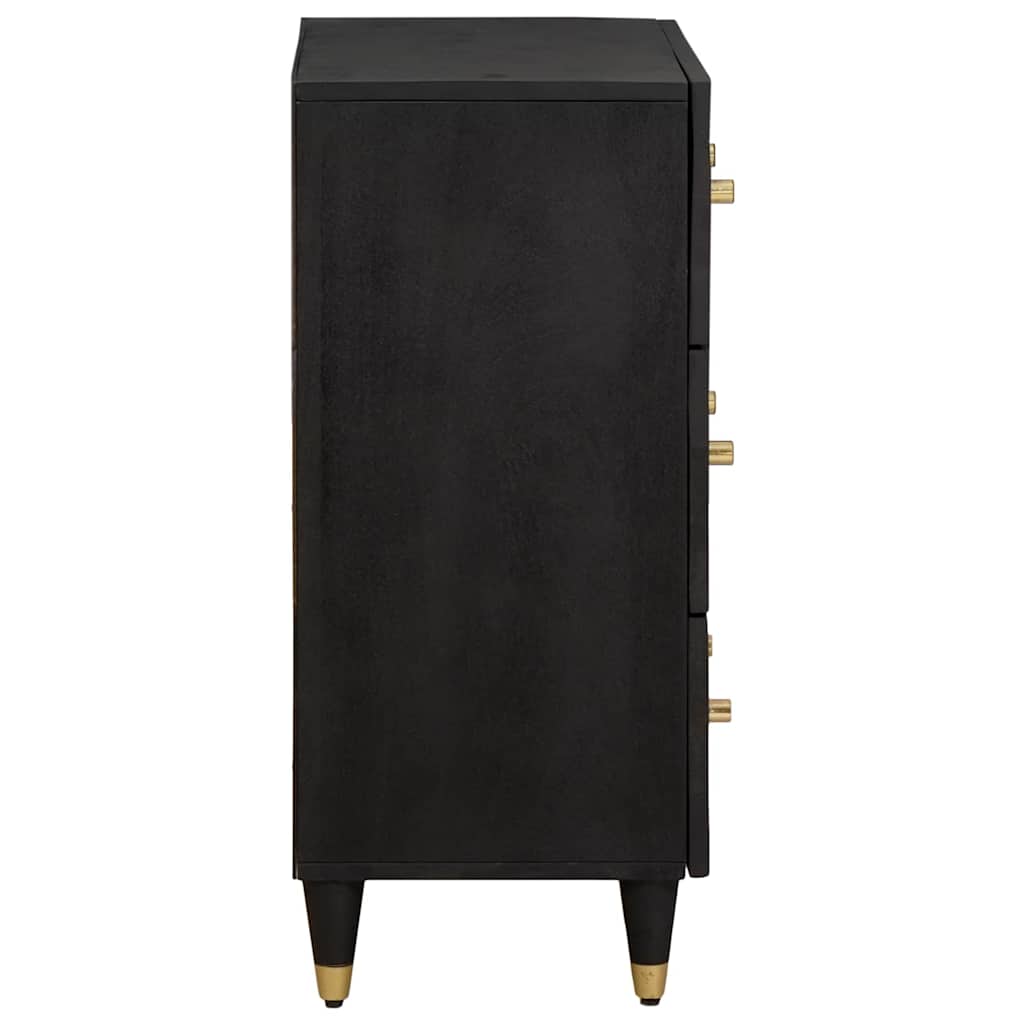Sideboard Black 60 x 33 x 75 cm Solid Mango Wood