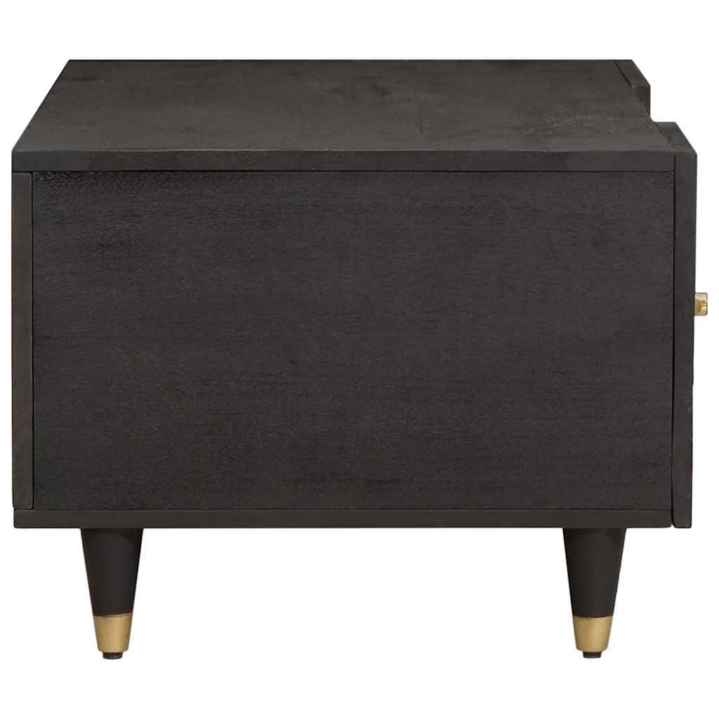 Coffee Table Black 100 x 54 x 40 cm Solid Mango Wood