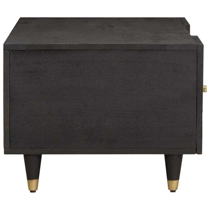 Coffee Table Black 100 x 54 x 40 cm Solid Mango Wood
