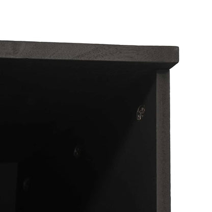 Bathroom Cabinet Black 38 x 33 x 160 cm Solid Mango Wood