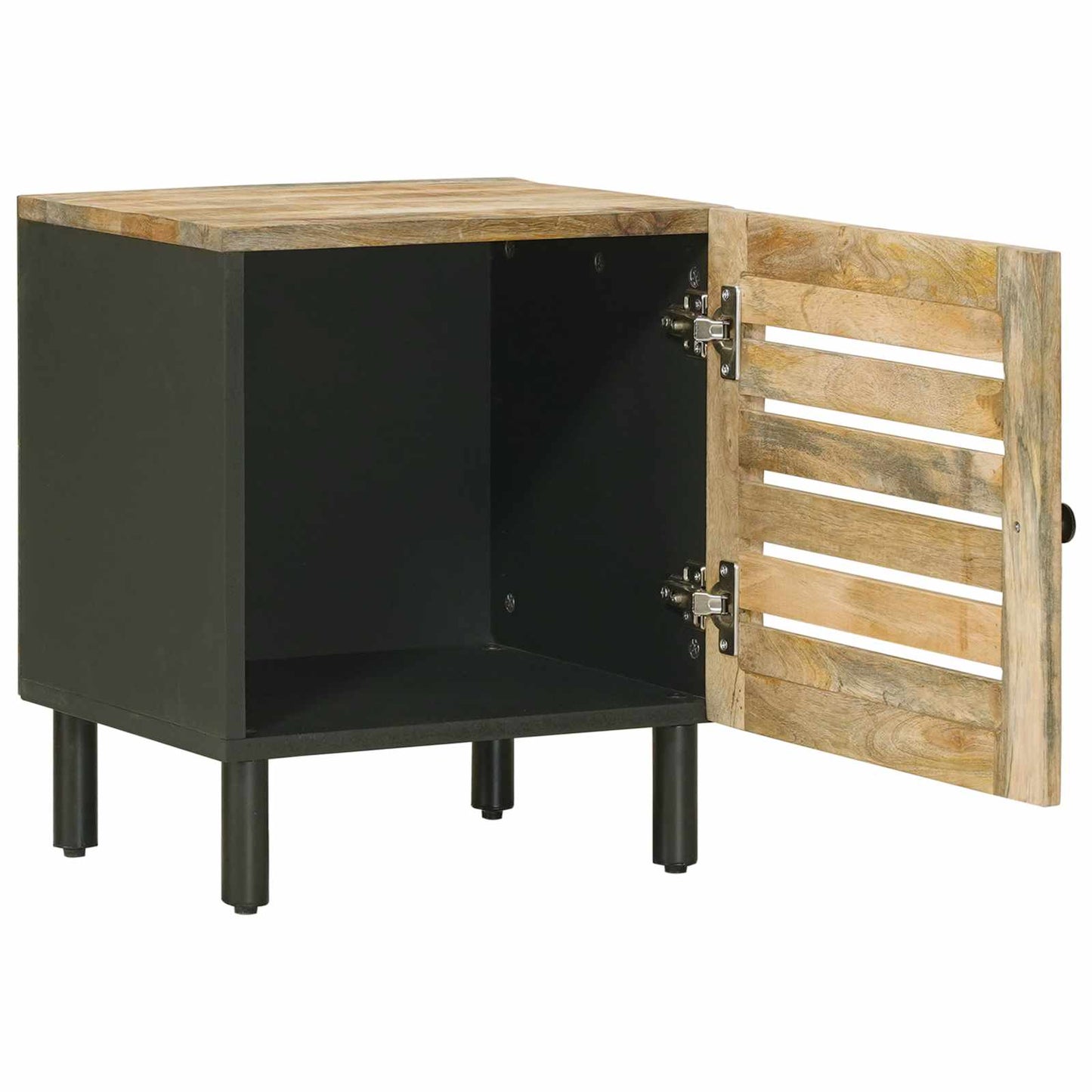 Bedside Table Natural 40 x 33 x 46 cm Solid Mango Wood