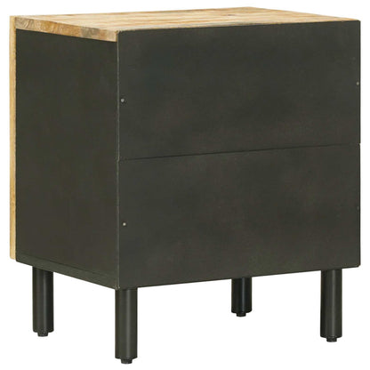 Bedside Table Natural 40 x 33 x 46 cm Solid Mango Wood