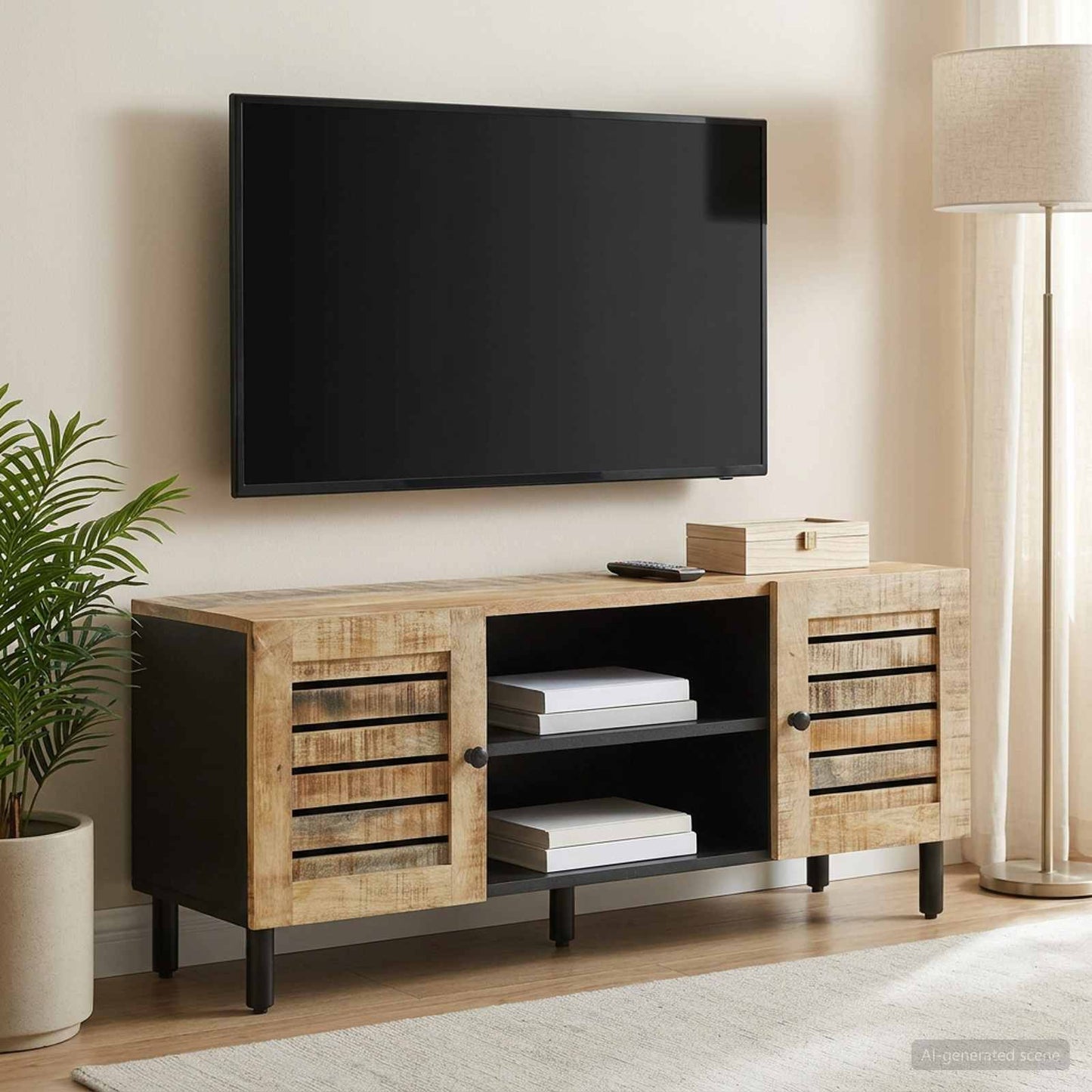 Storage Cabinets Natural 105 x 33 x 46 cm Solid Mango Wood