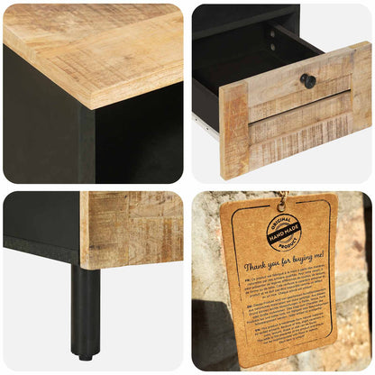 Storage Cabinets Natural 70 x 33 x 46 cm Solid Mango Wood