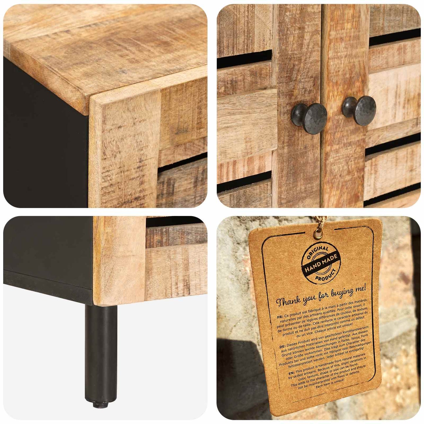 Storage Cabinets Pattern Pattern 60 x 33 x 75 cm Natural