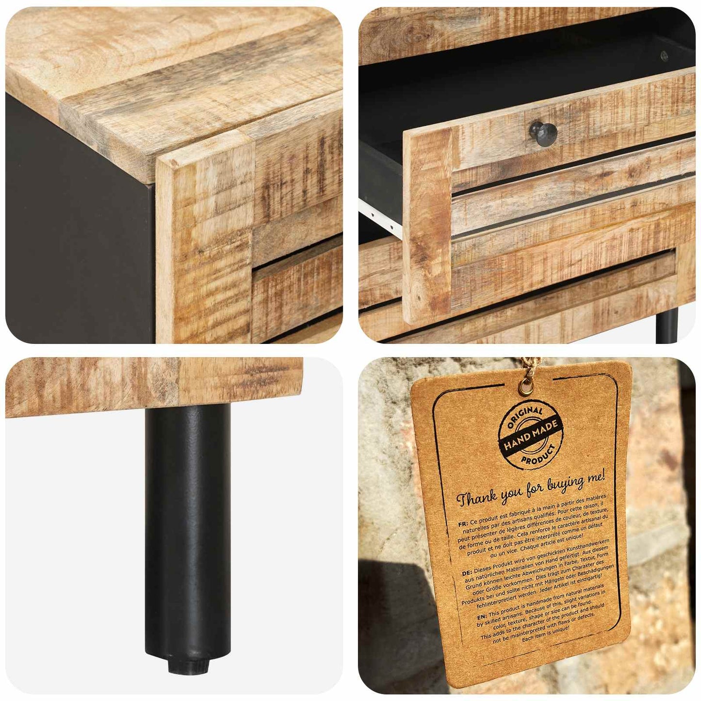 Storage Cabinets Pattern Pattern 60 x 33 x 75 cm Natural