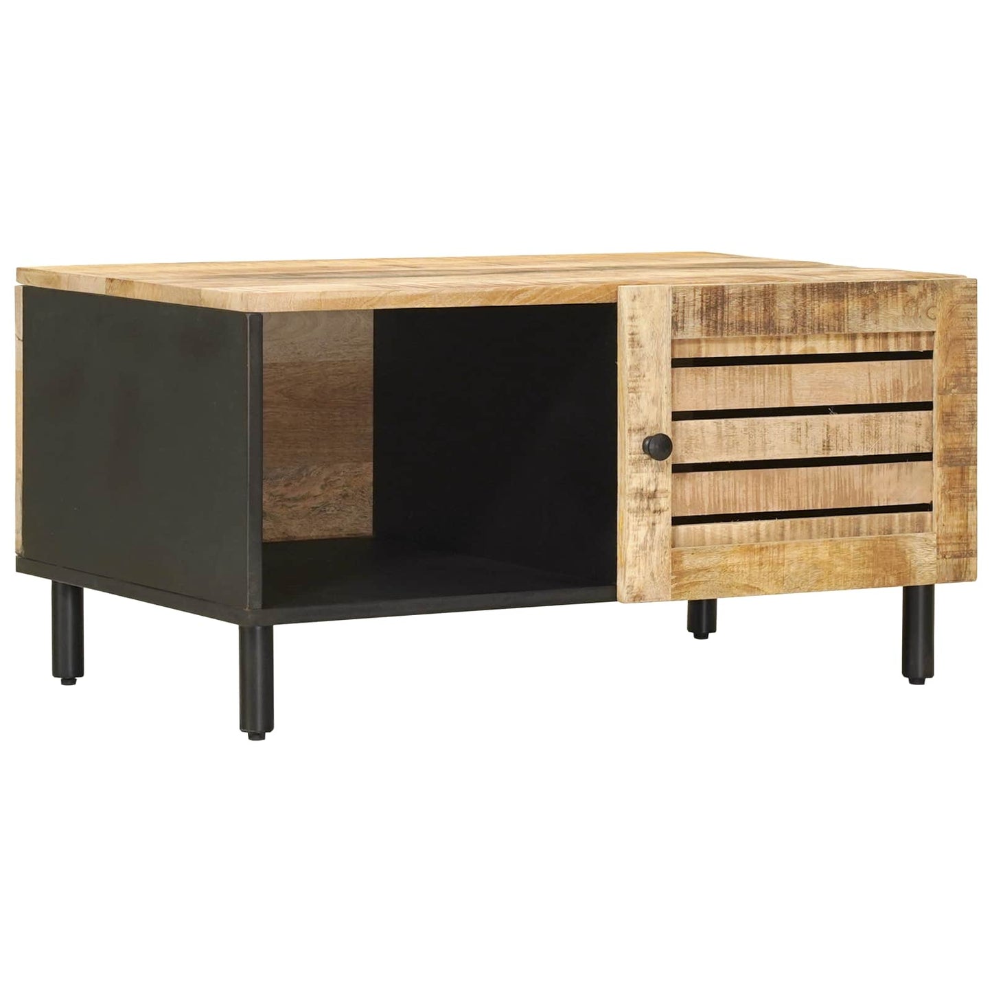 Coffee Table Natural 80 x 50 x 40 cm Solid Mango Wood