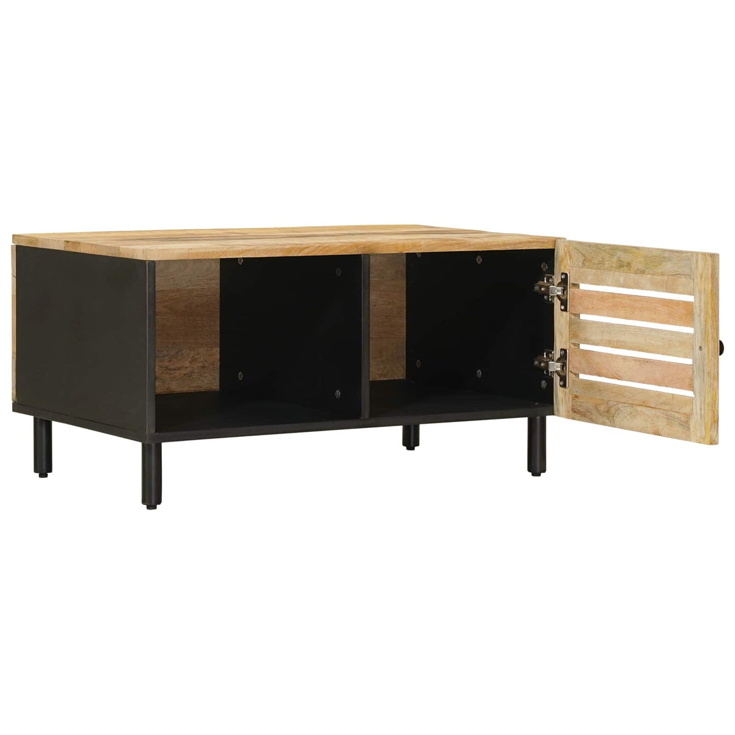 Coffee Table Natural 80 x 50 x 40 cm Solid Mango Wood