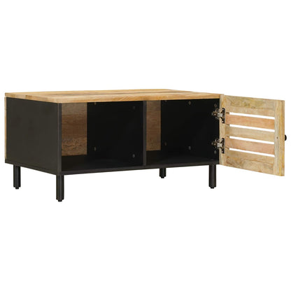 Coffee Table Natural 80 x 50 x 40 cm Solid Mango Wood