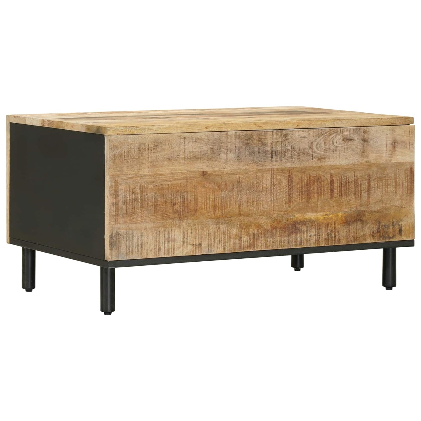 Coffee Table Natural 80 x 50 x 40 cm Solid Mango Wood